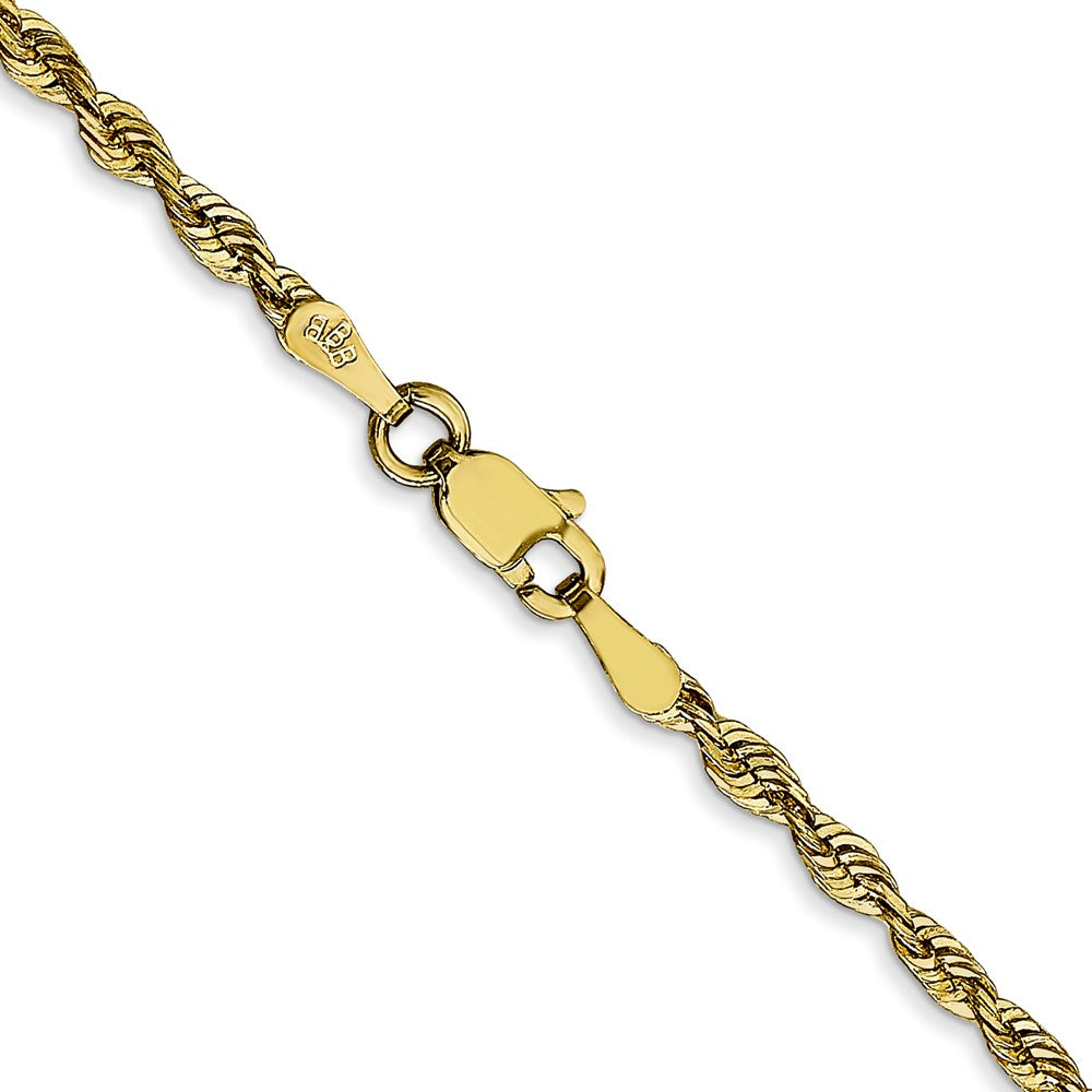10k 2.50mm Extra-Light Diamond Cut Rope Chain