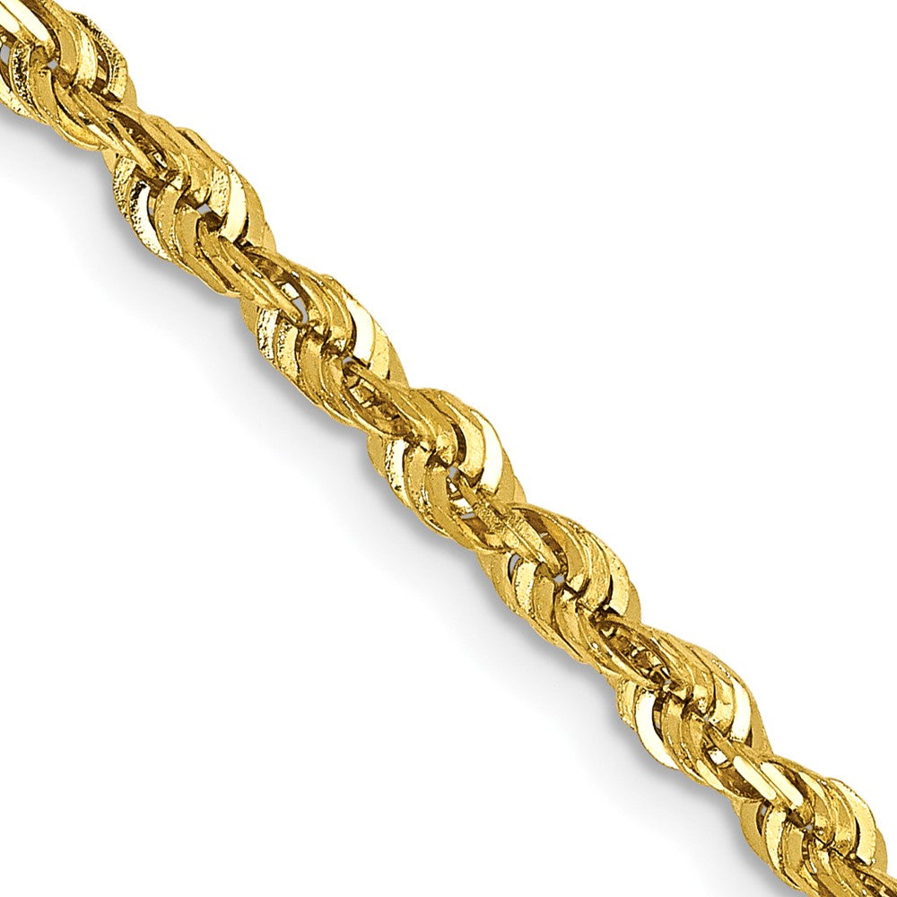 Diamond-cut;10K Yellow gold;Lobster;Lightweight