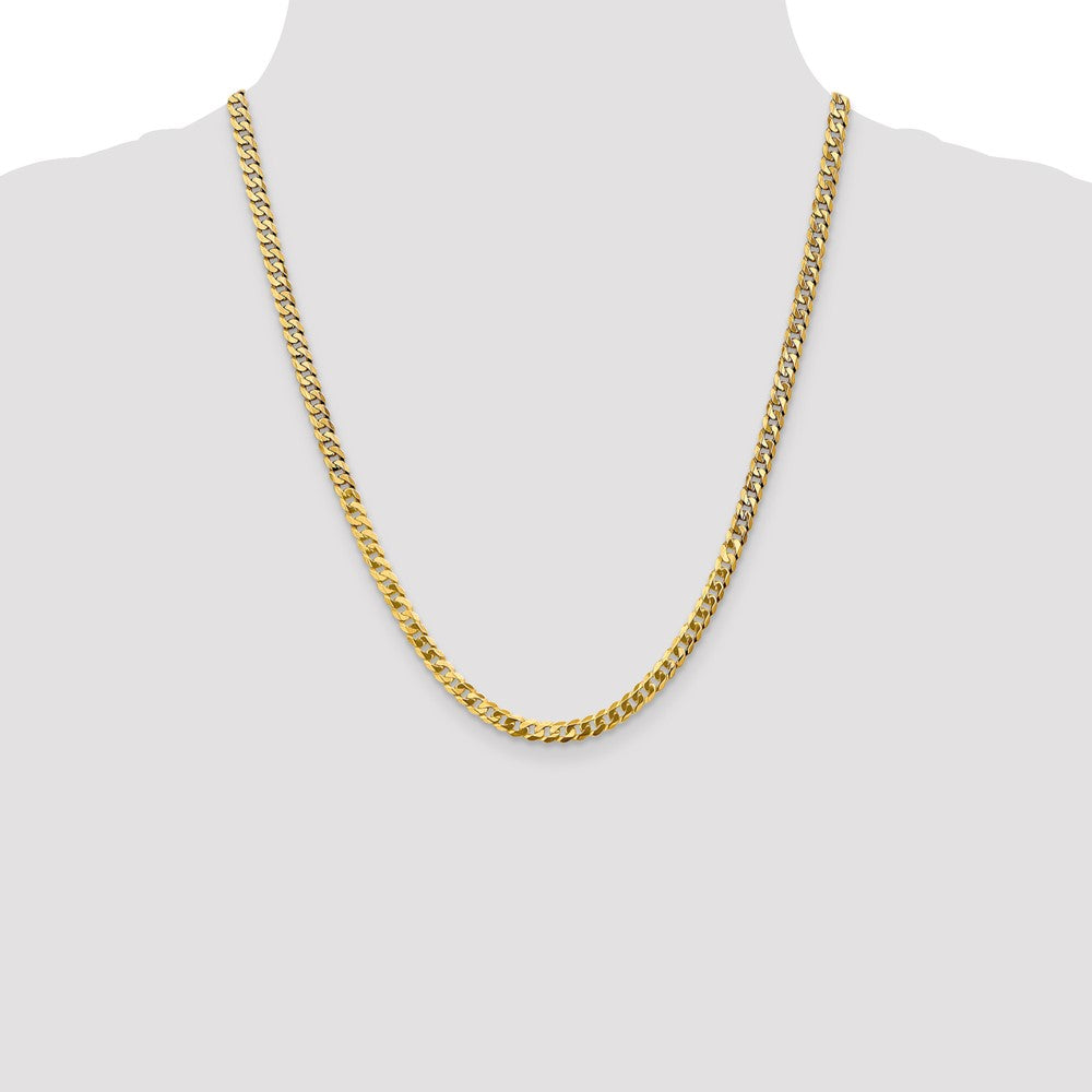 10k 4.75mm Flat Beveled Curb Chain