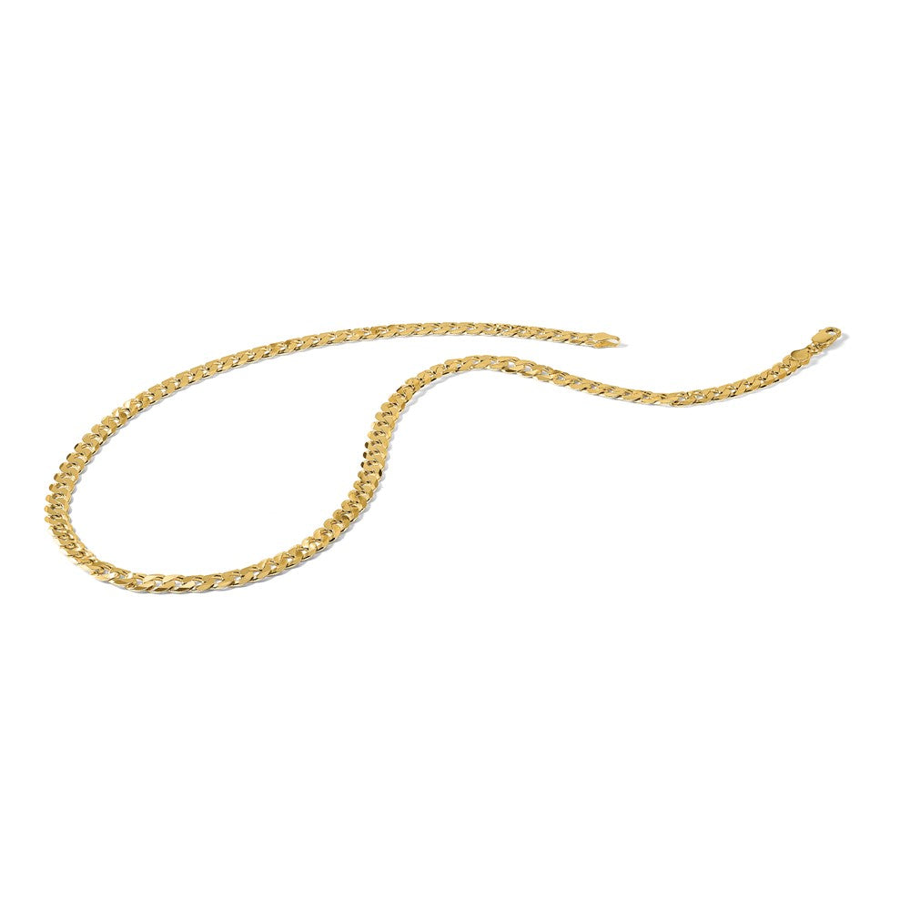 10k 6.75mm Flat Beveled Curb Chain