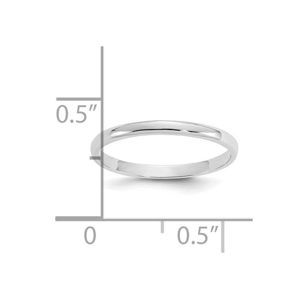 10K White Gold Polished Child's Ring