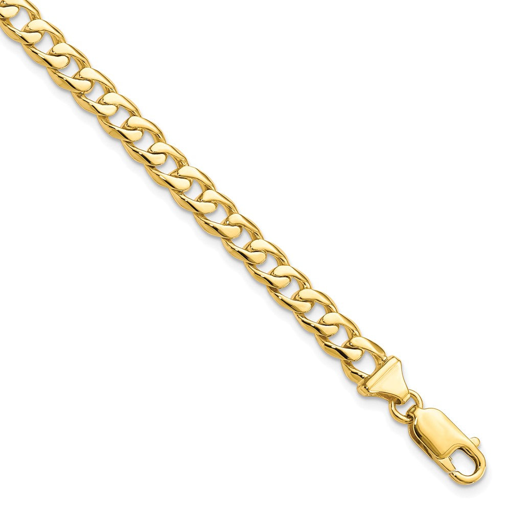 Solid;Casted;Polished;10K Yellow gold;Lobster;Special lengths avail.