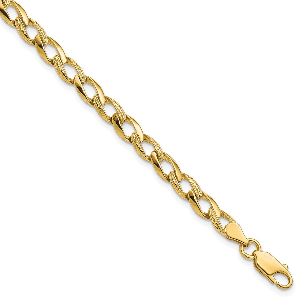 Solid;Casted;Polished;10K Yellow gold;Lobster;Special lengths avail.