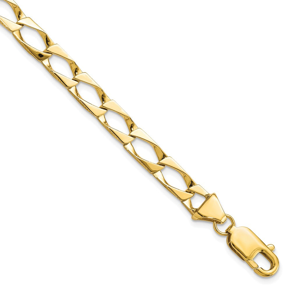 Solid;Casted;Polished;10K Yellow gold;Lobster;Special lengths avail.