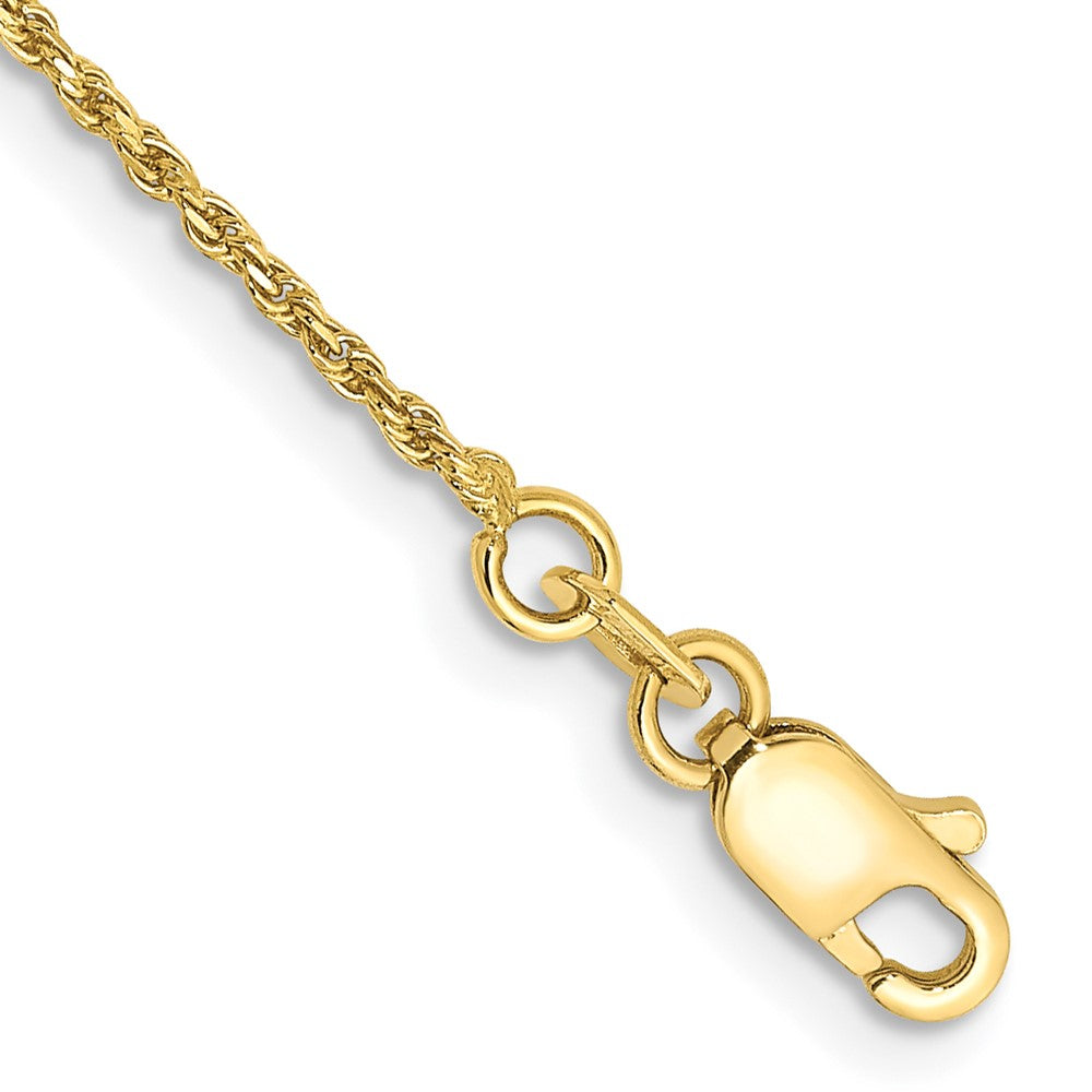 Solid;Diamond-cut;10K Yellow gold;Lobster