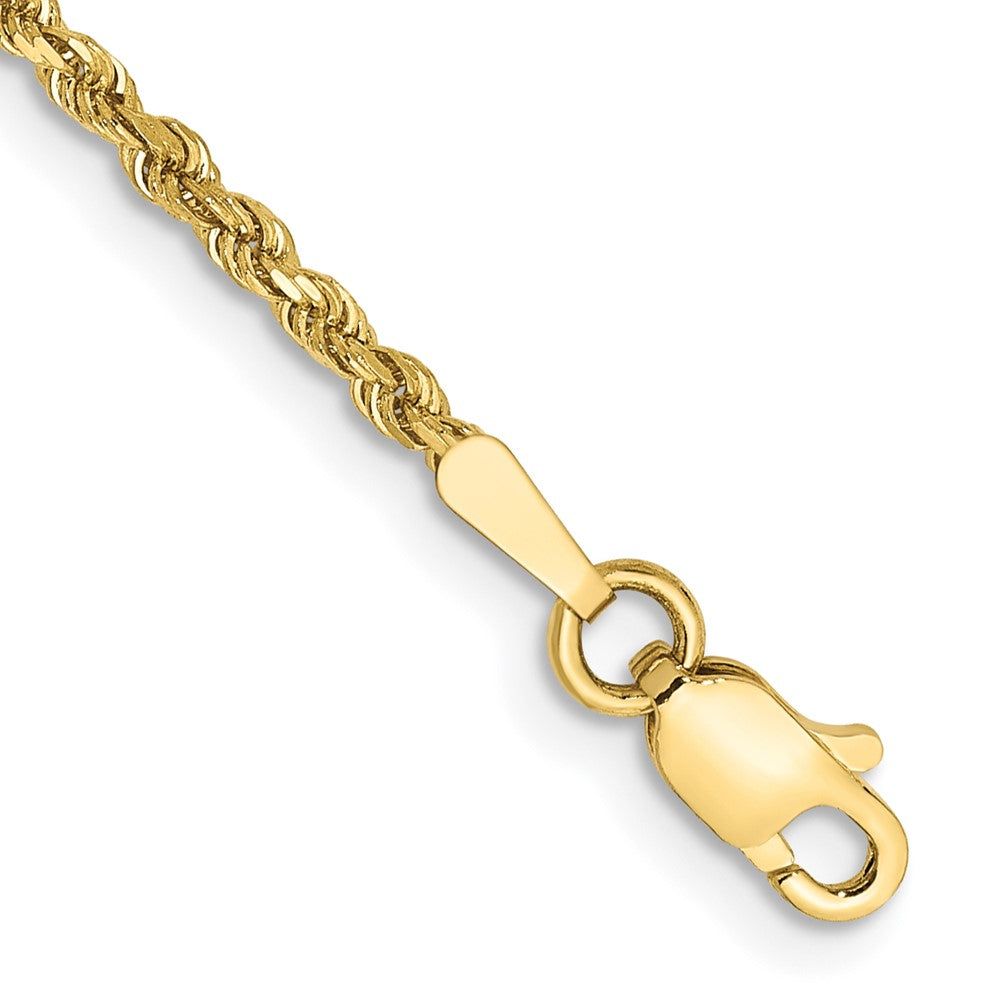 Solid;Diamond-cut;10K Yellow gold;Lobster;Special lengths avail.;Handmade