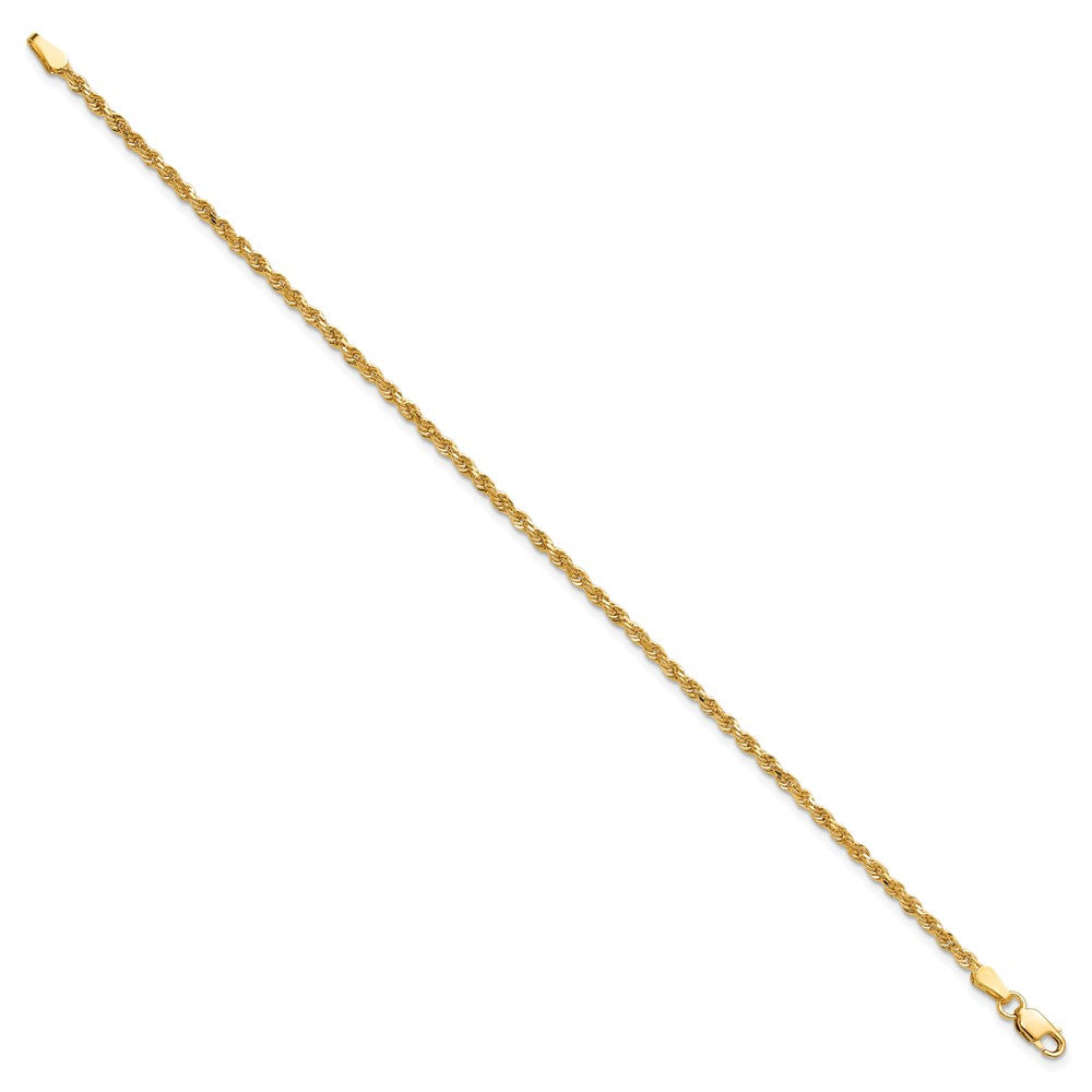 10k 2mm Diamond-cut Rope Chain