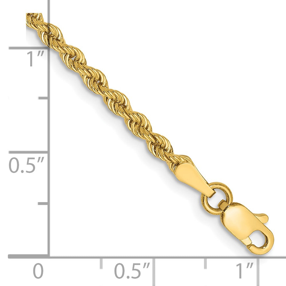 10k 2.5mm Regular Rope Chain