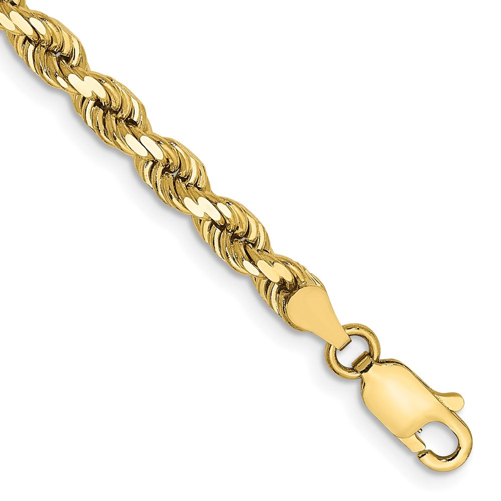 Solid;Diamond-cut;10K Yellow gold;Lobster;Special lengths avail.;Handmade