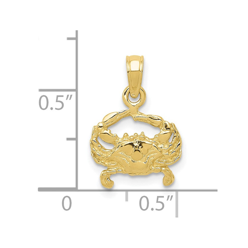 10k Crab Pendant
