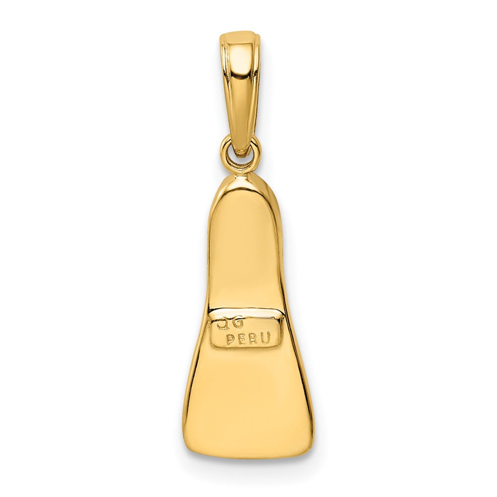 10K  3D Scuba Flipper Pendant