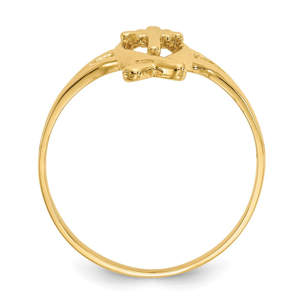 10k Ichthus w/Cross Ring