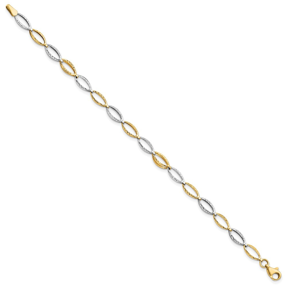 10K Two-tone D/C Bracelet
