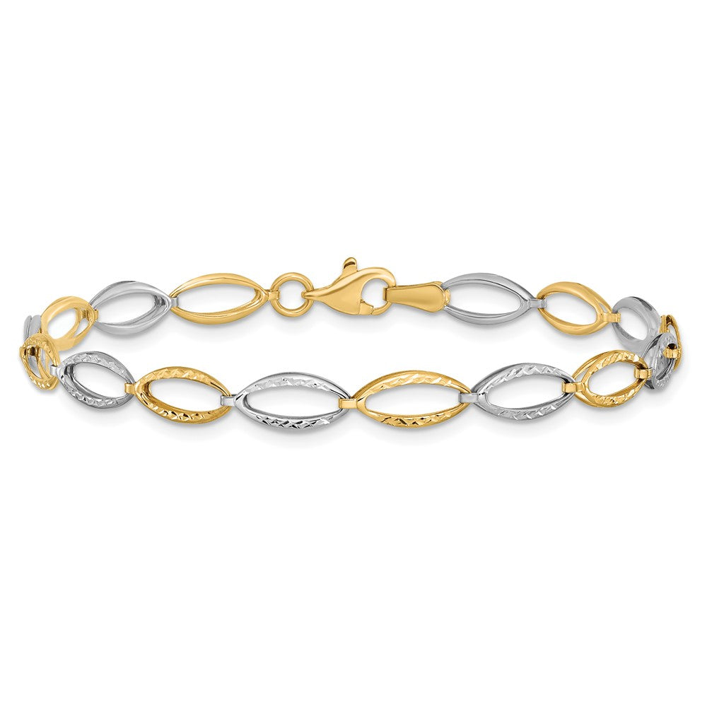 10K Two-tone D/C Bracelet