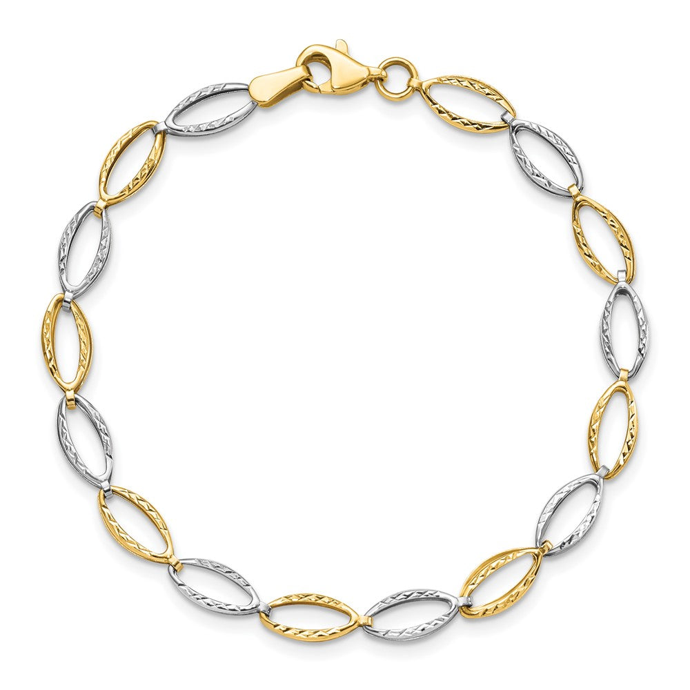 10K Two-tone D/C Bracelet