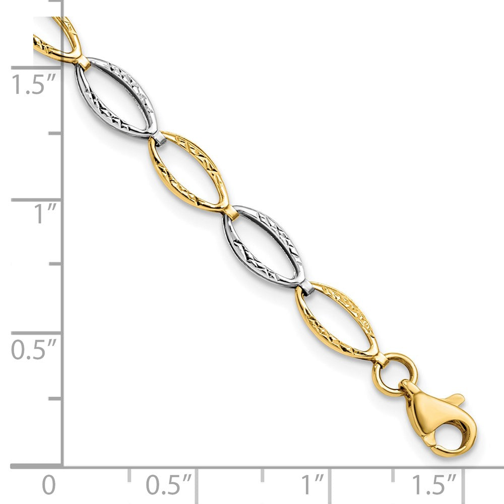 10K Two-tone D/C Bracelet