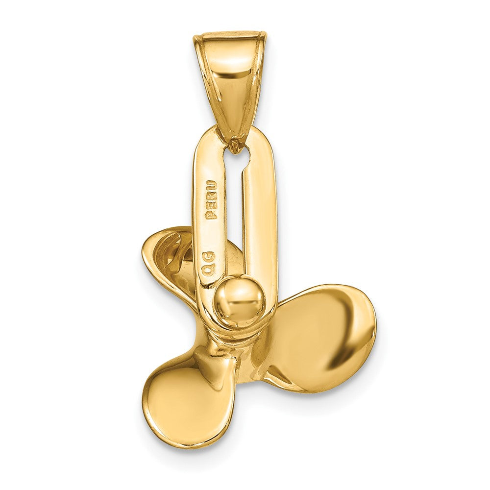 10k 3-D Moveable Blade Propeller Pendant
