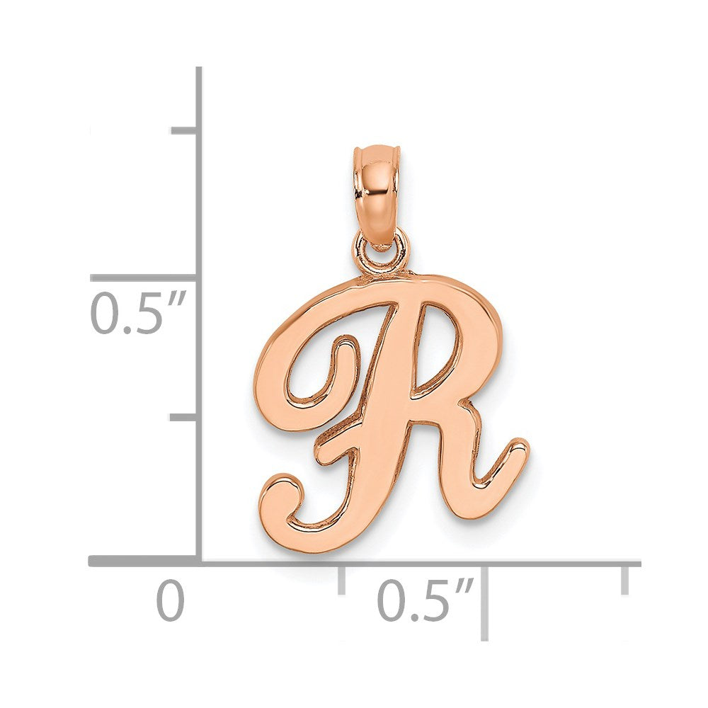 10K Polished R Script Initial Charm