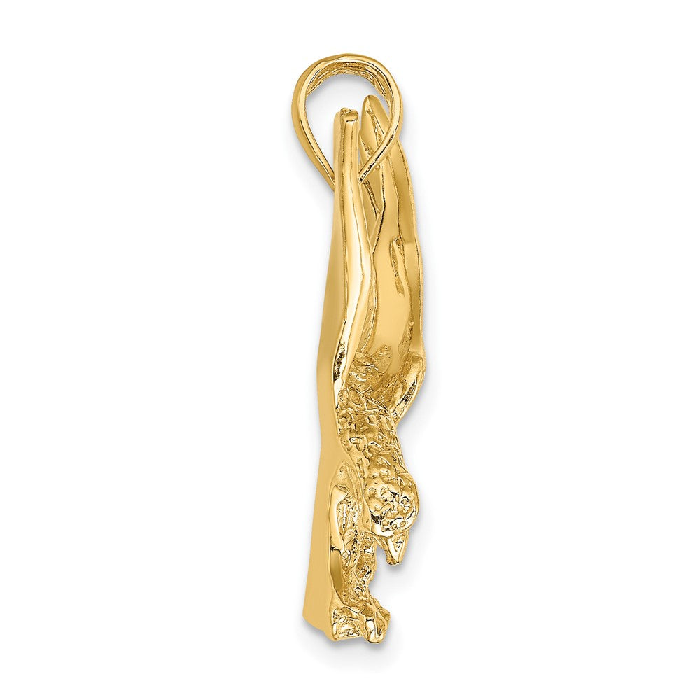 10K Eagle Landing w/Wings Up Charm