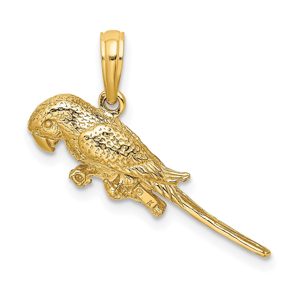 10K 3-D Parrot Charm