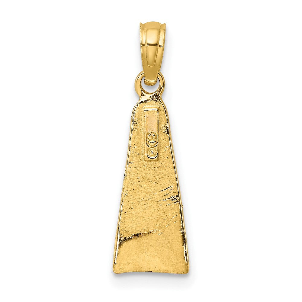 10K Scuba Flipper Charm