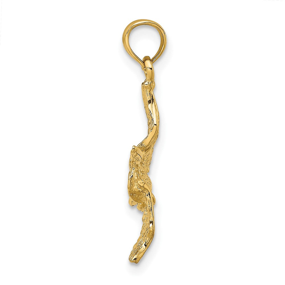 10K 3-D Pelican Flying Charm