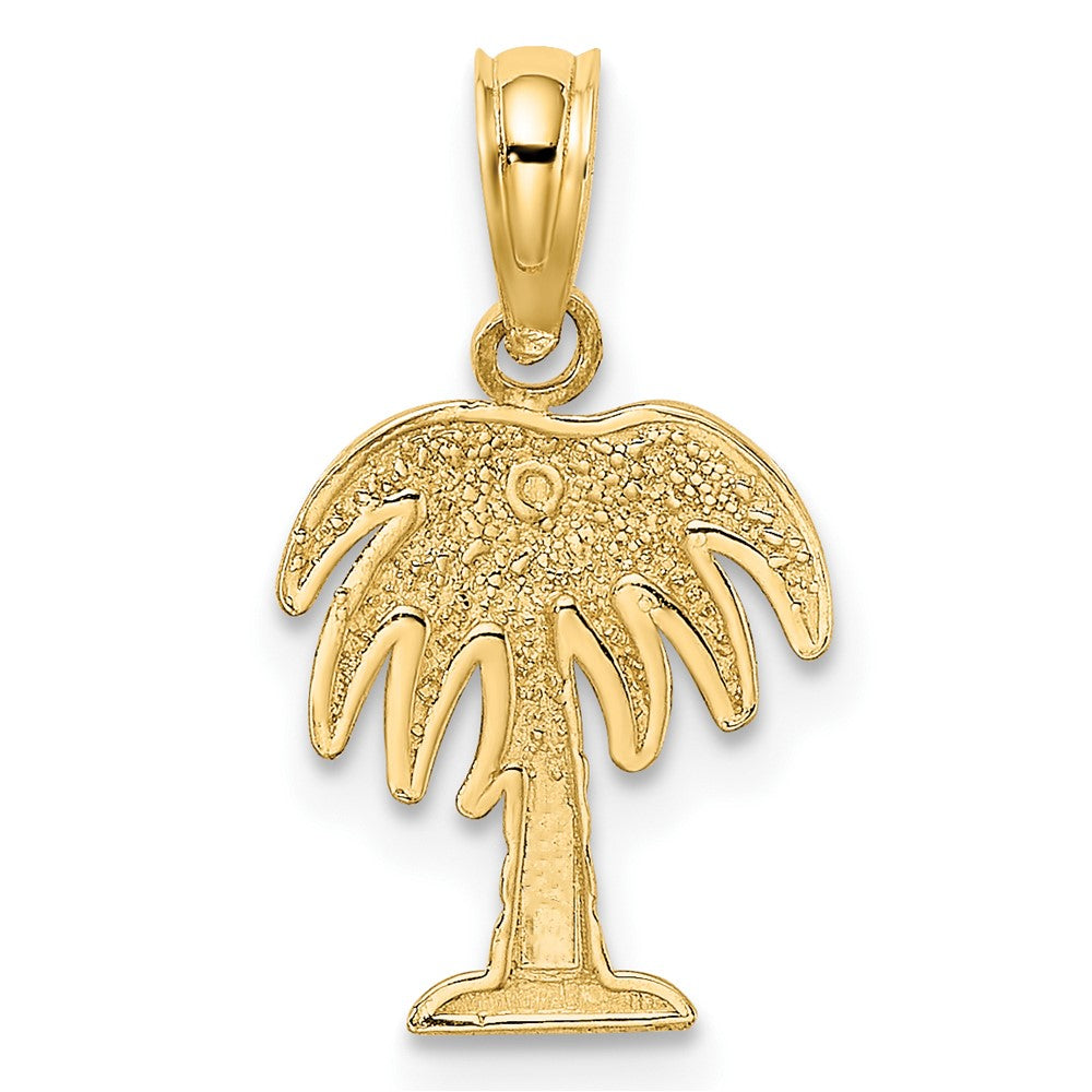 10K Charleston Palm Tree Charm