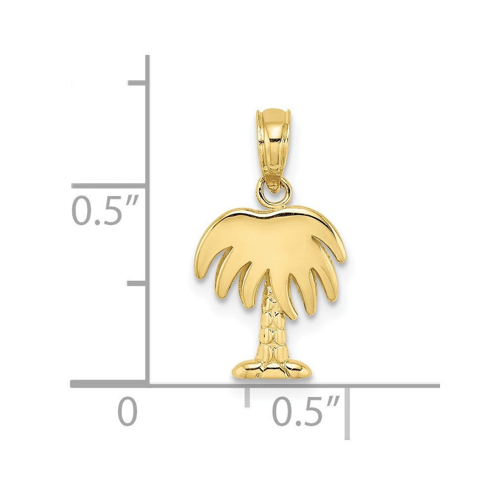 10K Charleston Palm Tree Charm