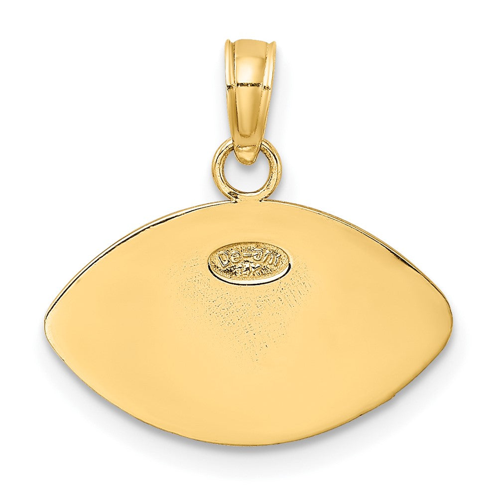 10K Engraveable Football Charm