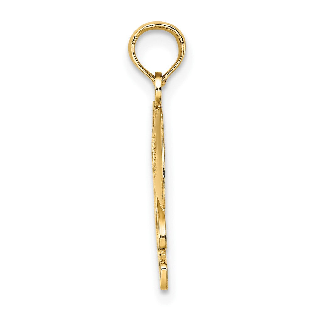 10K #1 Football with Helmet Charm