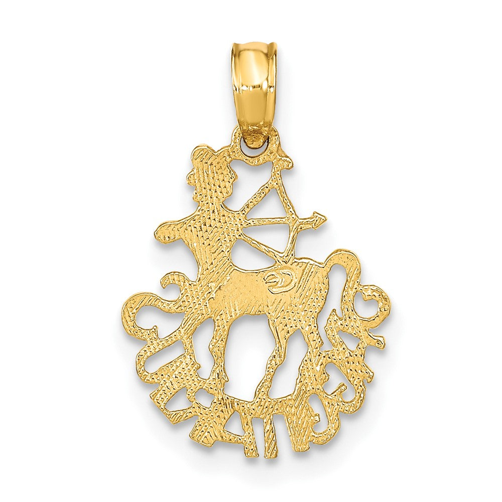 10K SAGITTARIUS Zodiac Charm