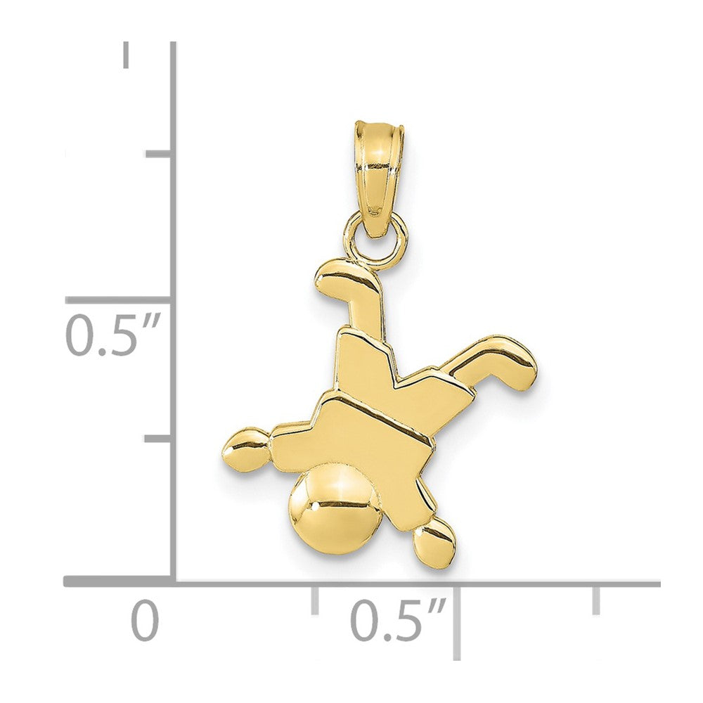 10K Little Boy Pendant
