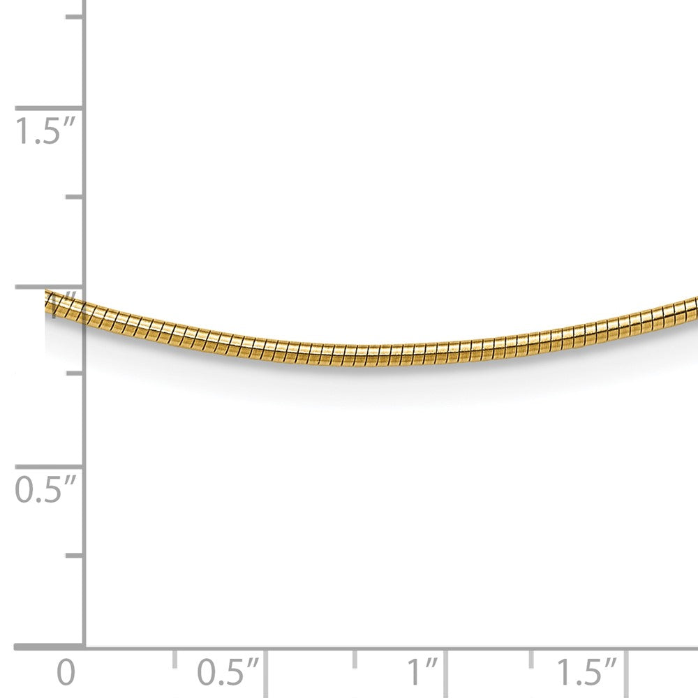 10k Yellow Gold 1.4mm Round Omega
