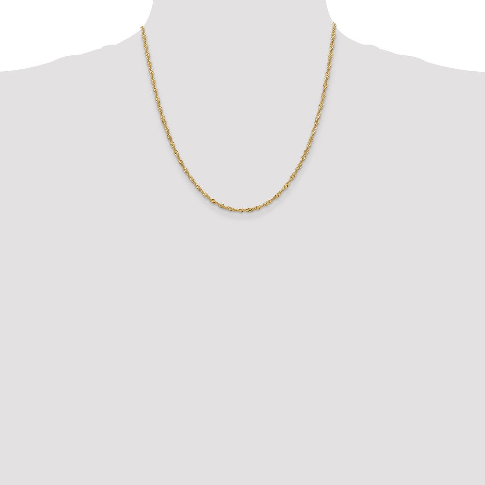 10k 2mm Singapore Chain