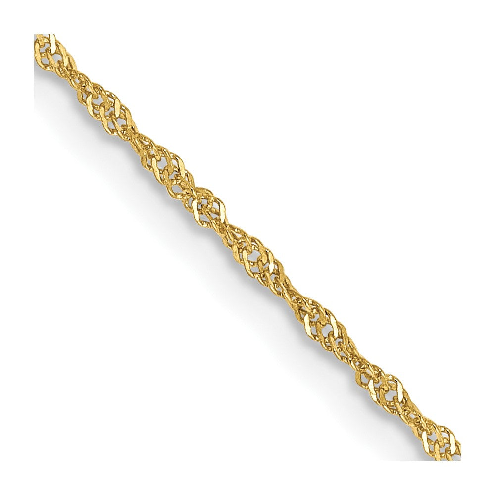 Solid;10K Yellow gold;Spring Ring
