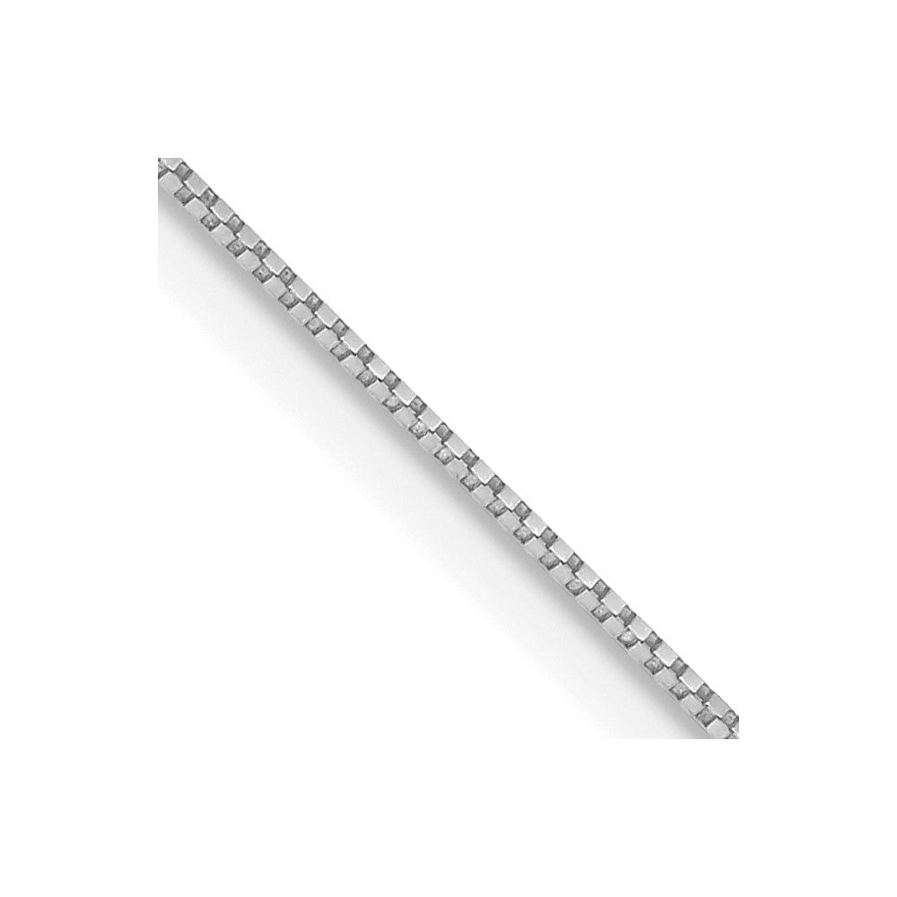 Solid;Polished;Box;Spring Ring;10K White gold