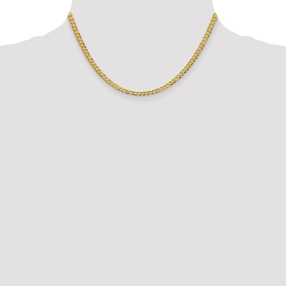 10K 3.7mm Lightweight Flat Cuban Chain