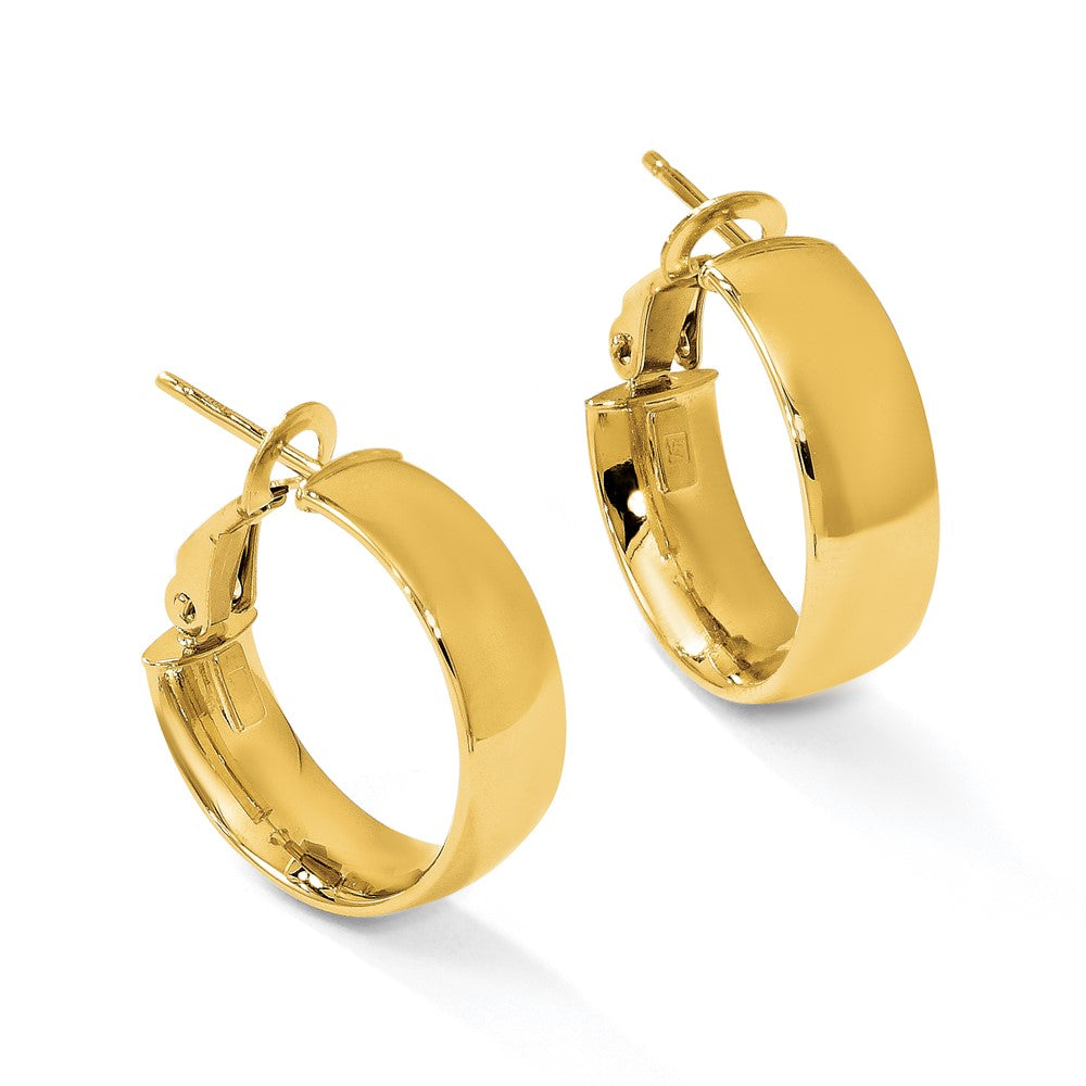 10K 5.8mm Polished Hoop Earrings