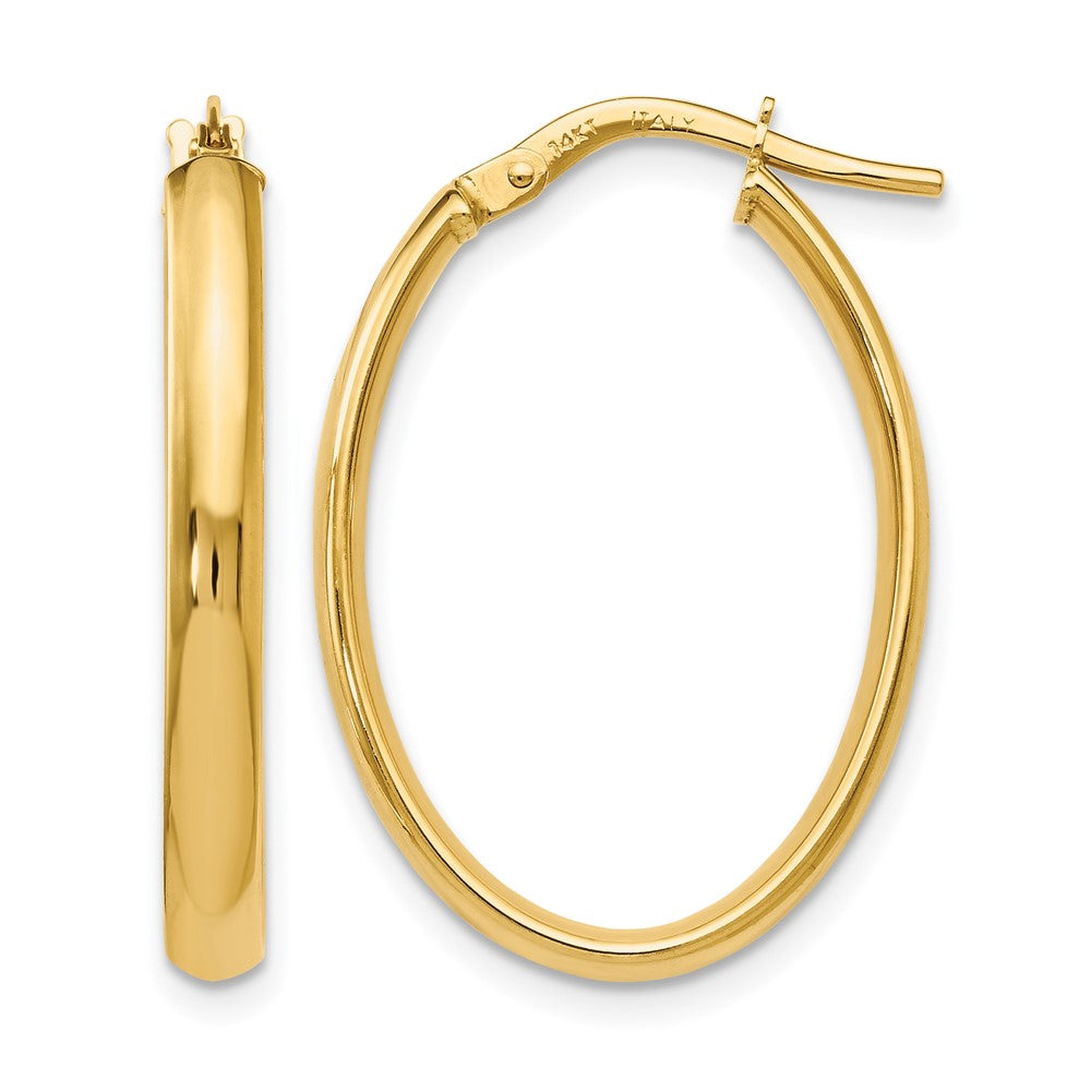 Polished;10K Yellow gold;Oval