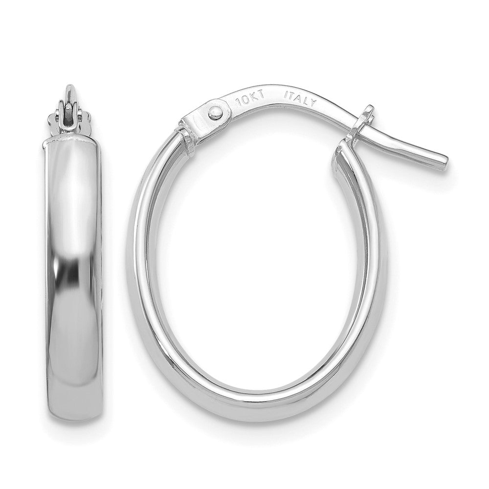 Polished;10K White gold