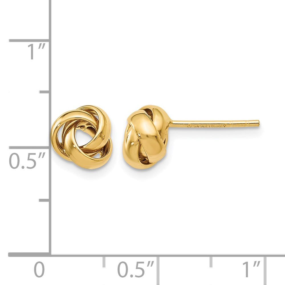 10K Polished Post Earrings