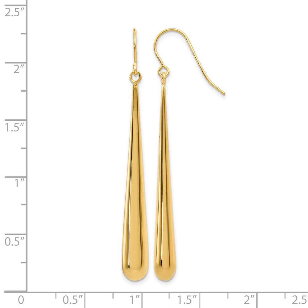 10K Polished Shepherd Hook Earrings