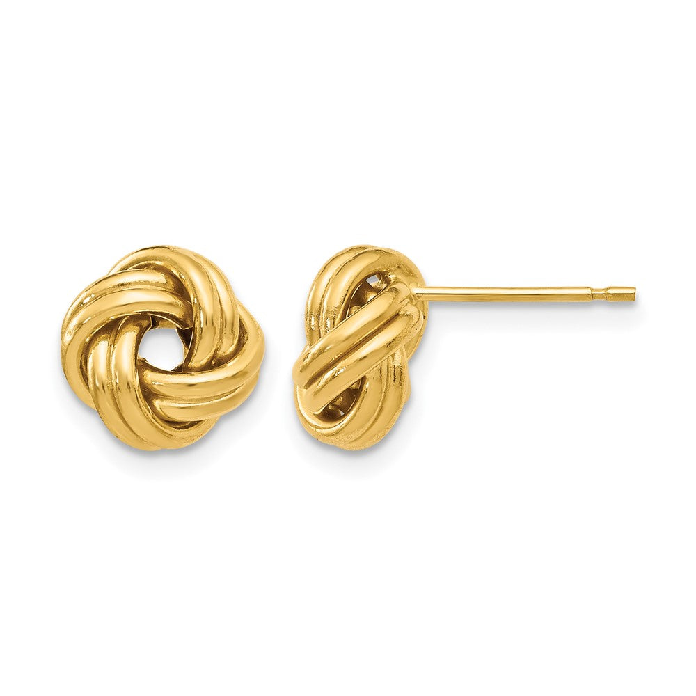 10K Polished Love Knot Post Earrings