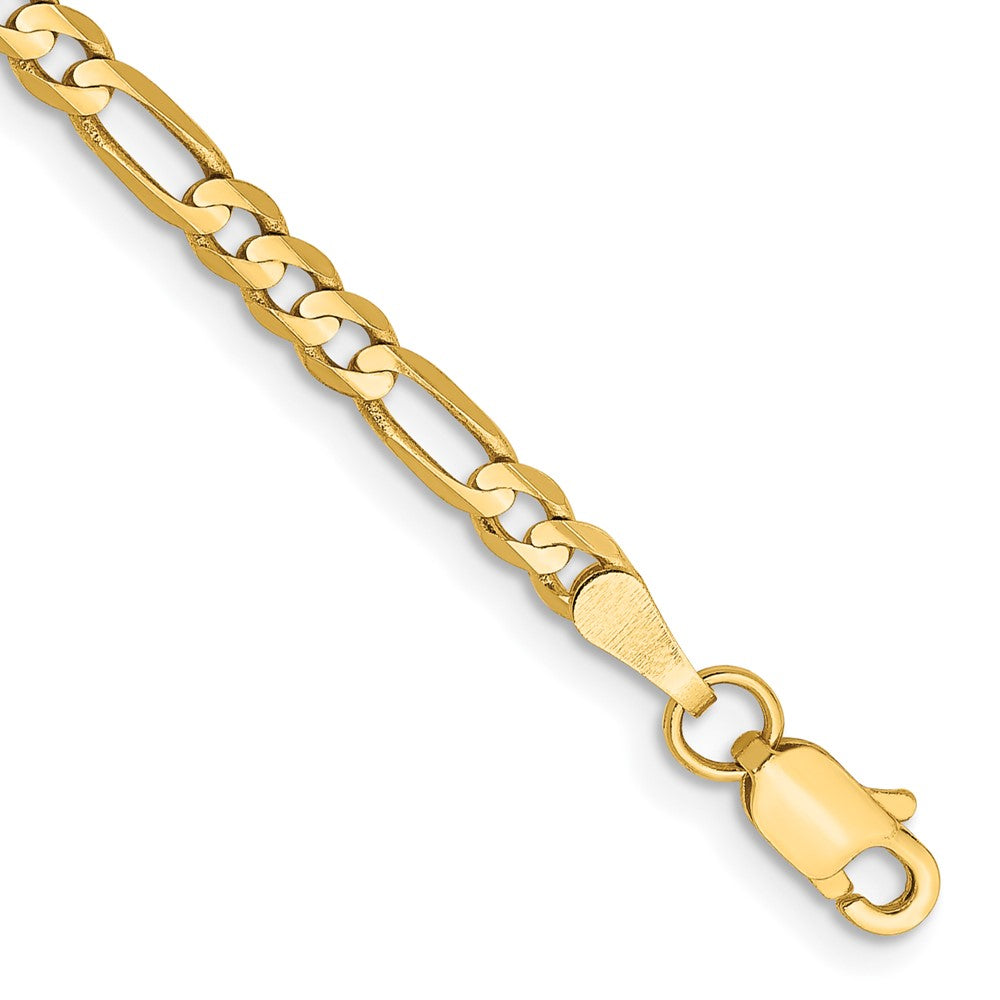 Solid;Polished;10K Yellow gold;Lobster