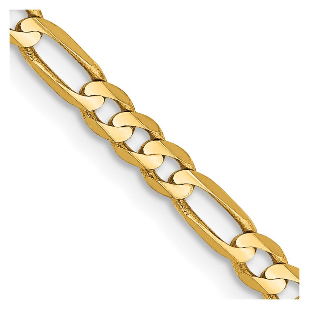 Solid;Polished;10K Yellow gold;Lobster