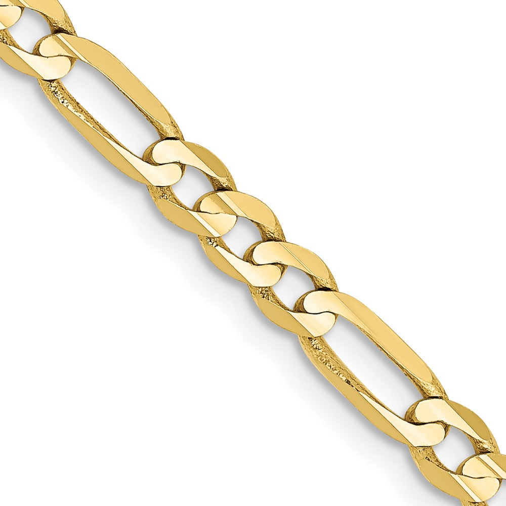 Solid;Polished;10K Yellow gold;Lobster;Concave