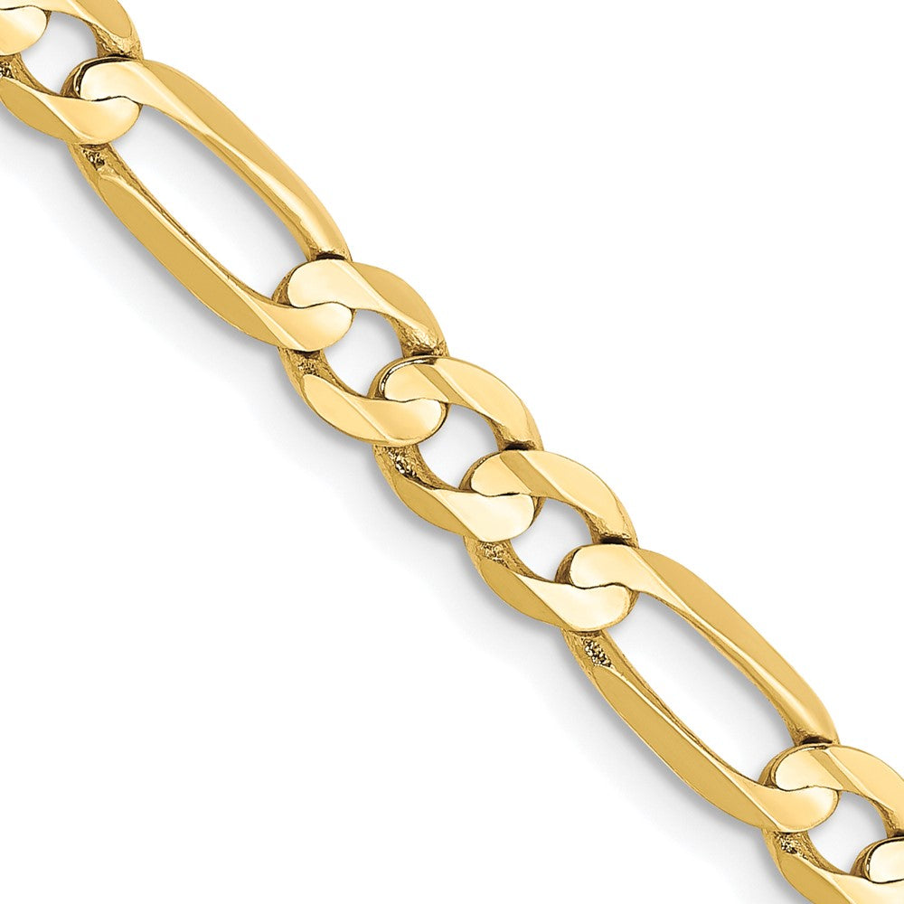 Solid;Polished;10K Yellow gold;Lobster;Concave