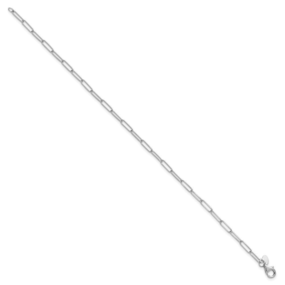 10K White Gold Polished Fancy Link Bracelet