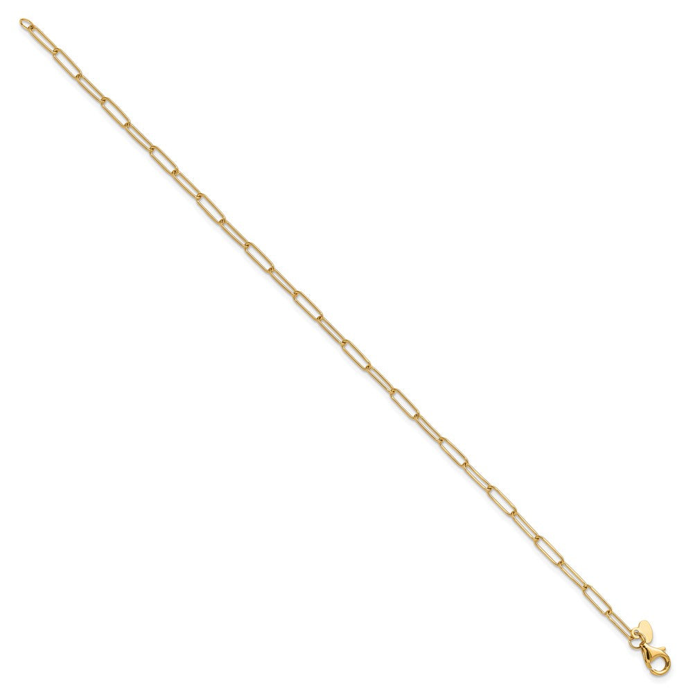 10K Polished Fancy Link Bracelet