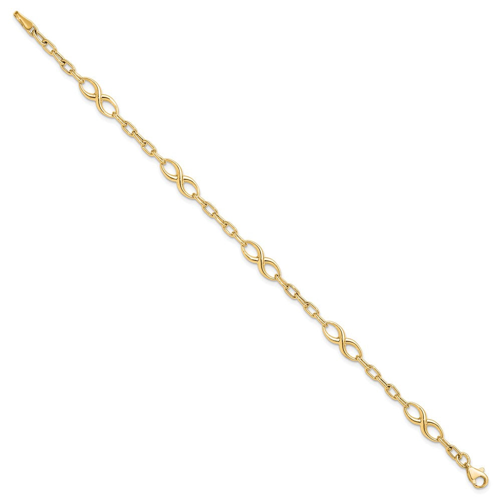 10K Polished Link Bracelet